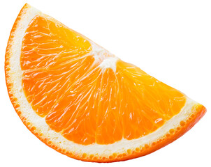 Orange slice isolated png. Sliced orange on transparent background. Cut orange fruit no background....