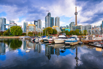 Fototapeta premium Toronto, Ontario, Canada Downtown City Skyline