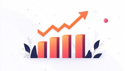 Growth chart with upward trend (1)