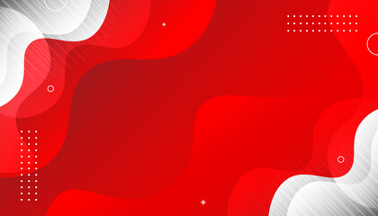 Abstract Red Curvy Background Design