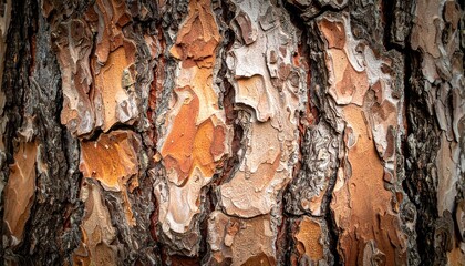 Exploring intricate patterns of pine tree bark forests macro photography natural environment close-up view texture and color variation