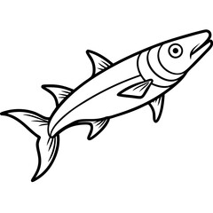 One-Line Barracuda Vector Design