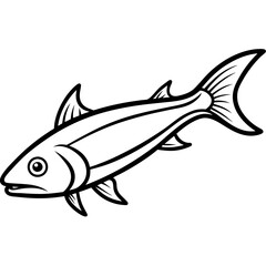 One-Line Barracuda Vector Design