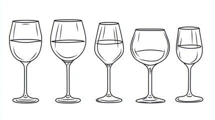 Wine Glass Types Illustration (28)