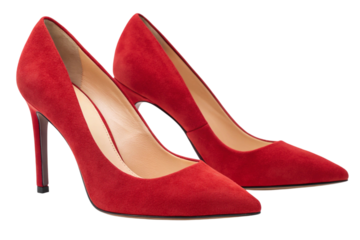 red high heel shoes