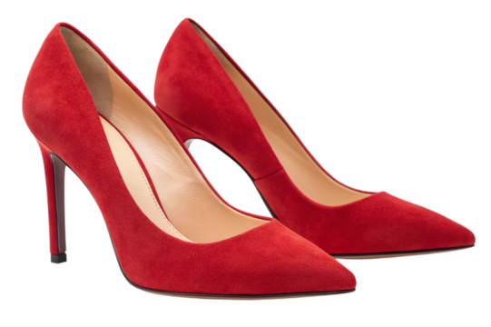 red high heel shoes