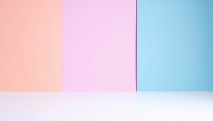 Obraz premium Creative colorful background display for photography studio environment high-resolution visual content aesthetic and modern viewpoint