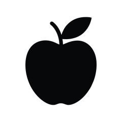 single apple silhouette icon