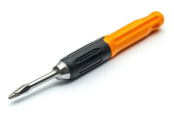 A screwdriver on white base