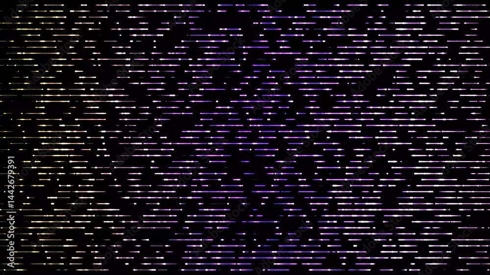 Poster digital abstract forms movement particle lines with multicolor motion graphics animation. abstract d