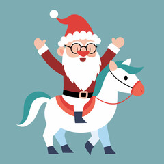 Santa with horse