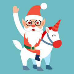 Santa with horse