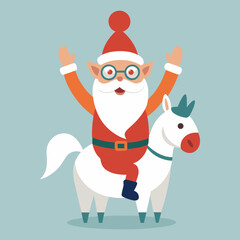 Santa with horse