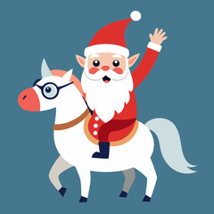 Santa with horse