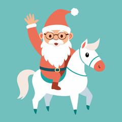 Santa with horse