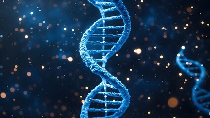 Obraz premium Dna structure helix strand genetic code biology science medical research
