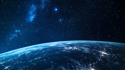 Obraz premium Earth Viewed from Outer Space