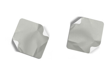 Blank Crumbled Paper Sticker Texture Set