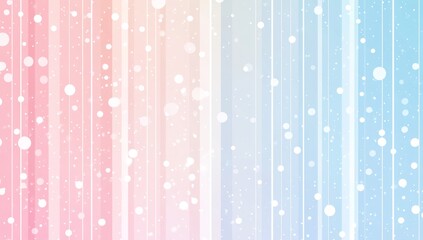 Pastel, soft, vertical striped background with falling circles