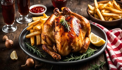Roasted Chicken with Rosemary and Lemon