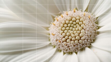 Close-up of flower with the bloom placed on a thirds grid point