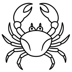 Simple Crab Illustration in a Single Line