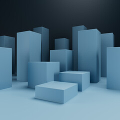 Fototapeta premium Versatile Scene Mockup for Product Display 3D Background for Poster and Branding Design Editable Scene Creator for Marketing and Design Customizable Mockup Scene for Advertisements