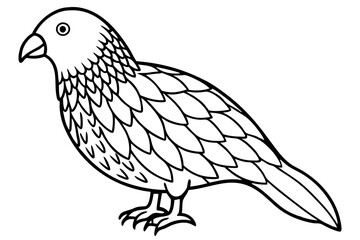 Fototapeta premium Kestrel Silhouette Sketch