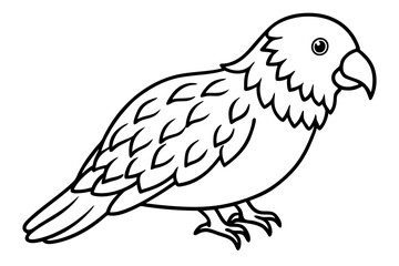 Kestrel Silhouette Sketch