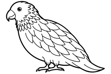 Kestrel Silhouette Sketch