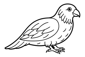 Kestrel Silhouette Sketch