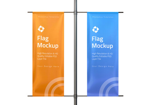 Banner Flag Mockup