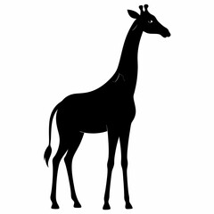 Obraz premium Graceful Giraffe Silhouette Design