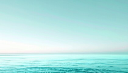 Fototapeta premium Calm ocean waves seaside scenic image tranquil environment wide angle view serenity concept for relaxation