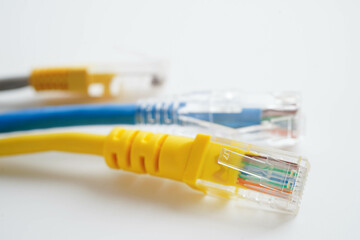 Ethernet cable for connect to wireless router link to internet service provider network.