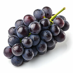 Juicy Black Grapes: A Fresh and Delicious Cluster