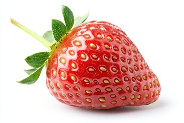 A single ripe strawberry