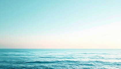 Obraz premium Calm ocean waves coastal area nature scene tranquil environment panoramic view serenity concept