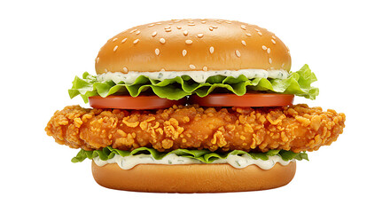  Crispy chicken sandwich without background 
