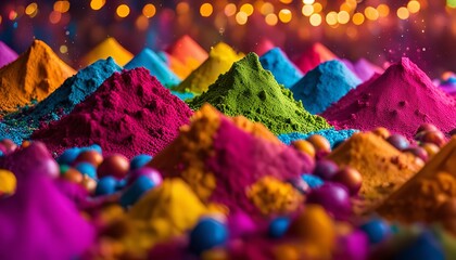 Vibrant Colors of Holi Festival