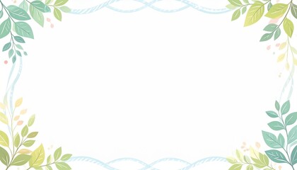 Floral border decoration digital design creative graphics aesthetic environment artistic perspective nature-inspired concept