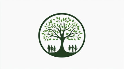 Family Tree Circle Design
