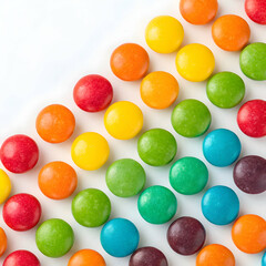 Colorful Candy Background: Rainbow Sweets Image