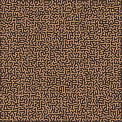 ABSTRACT ORANGE COLORFUL LINES TURING PATTERN ROUGH DESIGN REACTION DIFFUSION DARK BACKGROUND VECTOR GOOD FOR WALLPAPER, COVER,POSTER 