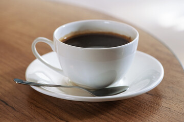 cup of coffee on white background