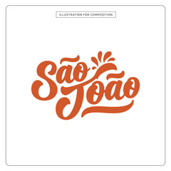 Lettering São João para composição