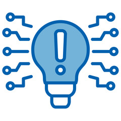 Innovation Blue White Icon