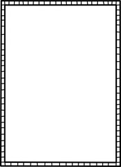 Ornamental frame with intricate scrollwork corner details