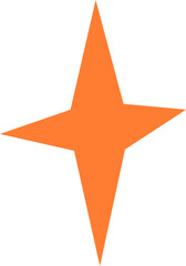 Vibrant star shape with edgy bold points