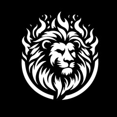 Obraz premium lion head vector